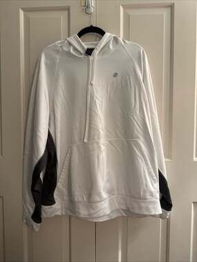 SB Tech Performance Hoodie White Gray Size XXL
